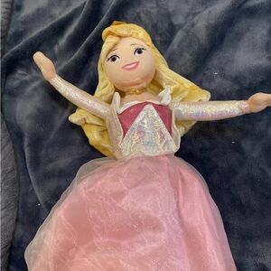 Disney theme park Ariel and aurora reversible flip doll
